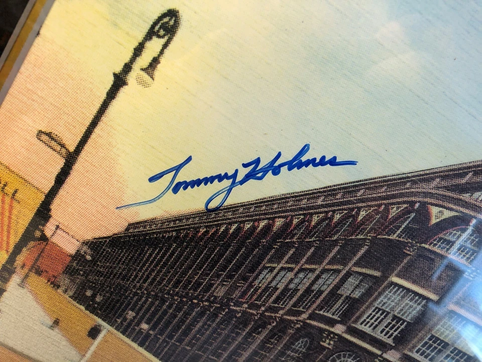 1955 Brooklyn Dodgers Team Signed Ebbets Field Framed Lithograph Branca Podres - Image 3 of 4