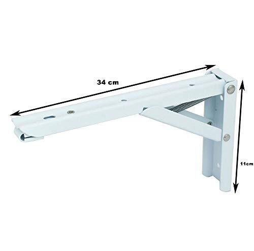 CasaXXl - Set di 2 Cosce Pieghevoli, angolari, 34 x 11 x 1 cm, Portata: (T0F)