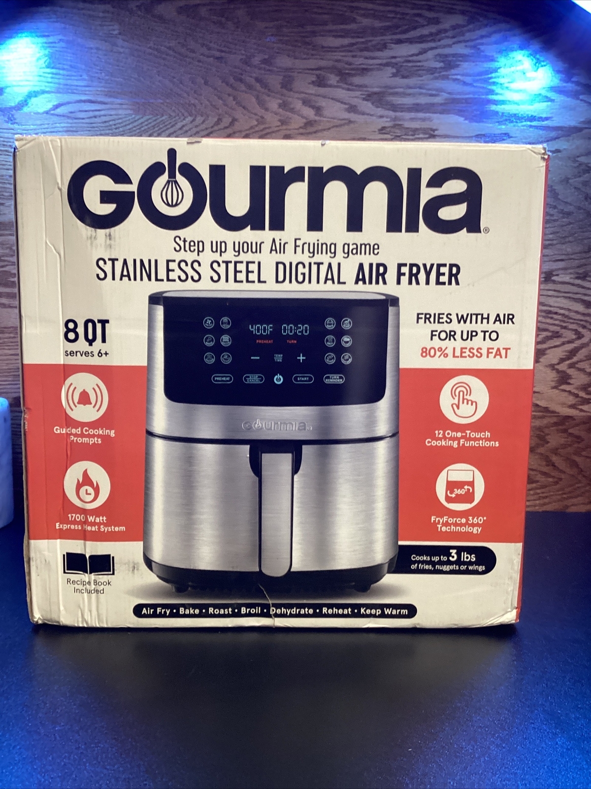 Gourmia, 8Quart, Digital Air Fryer, GAF838, Touch screen 810002861963