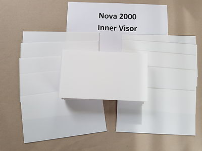 Nova 2000 Shot BLAST HELM - 10 x INNENVISIERE Sandstrahlhelm Visiere