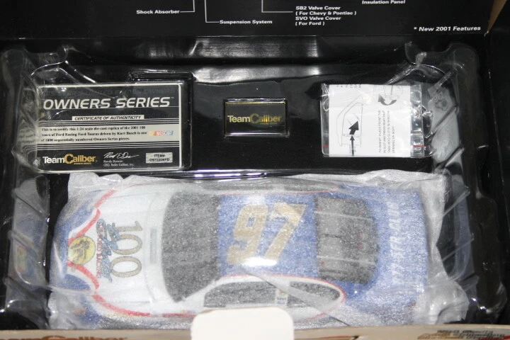 NASCAR 2001, 1/24 Team Caliber Series #97 Kurt Busch "100 Years of Ford Racing" - Imagem 3 de 4