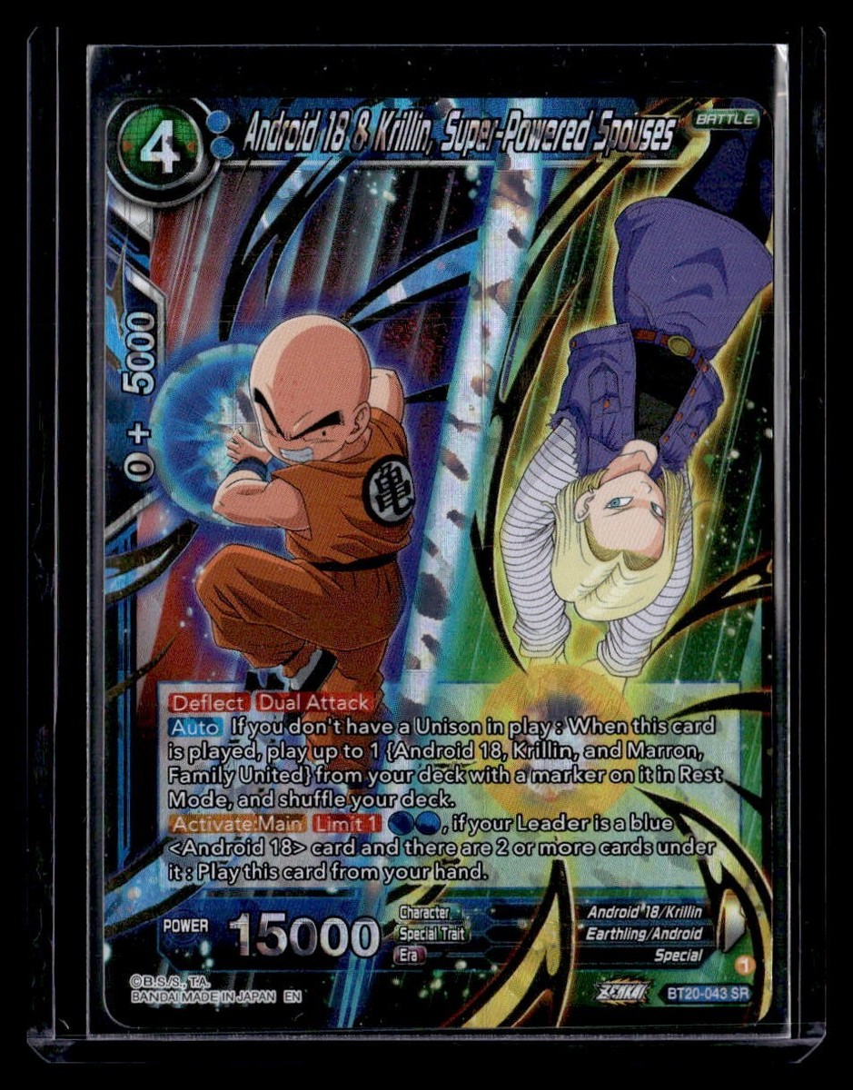 nozominnn♡ Android 18 & Krillin, Super-Powered Spouses BT20-043 SPR Foil NM