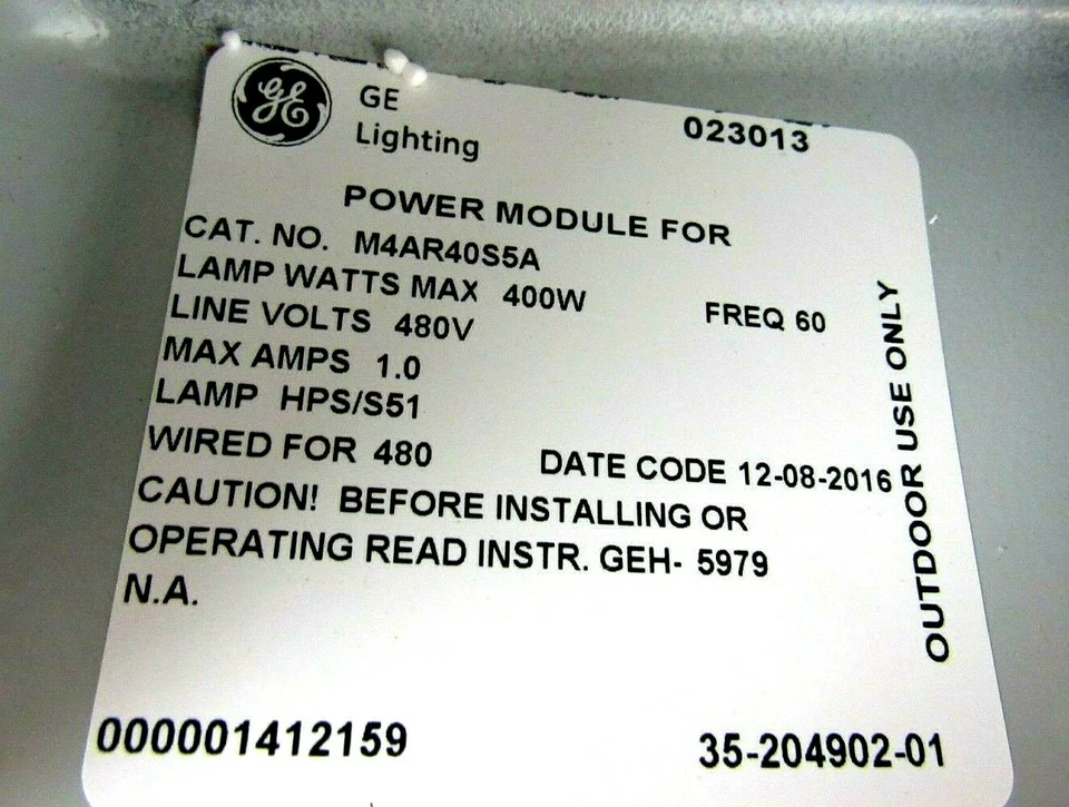 NEW GENERAL ELECTRIC M4AR40S5A POWER MODULE 400W 480V - Image 3 of 4