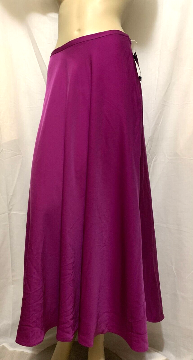 Ralph Lauren Purple Charmeuse Full Long skirt