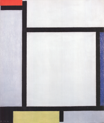 PIET MONDRIAN Composition with Red, Blue, Black, Yellow and Gray