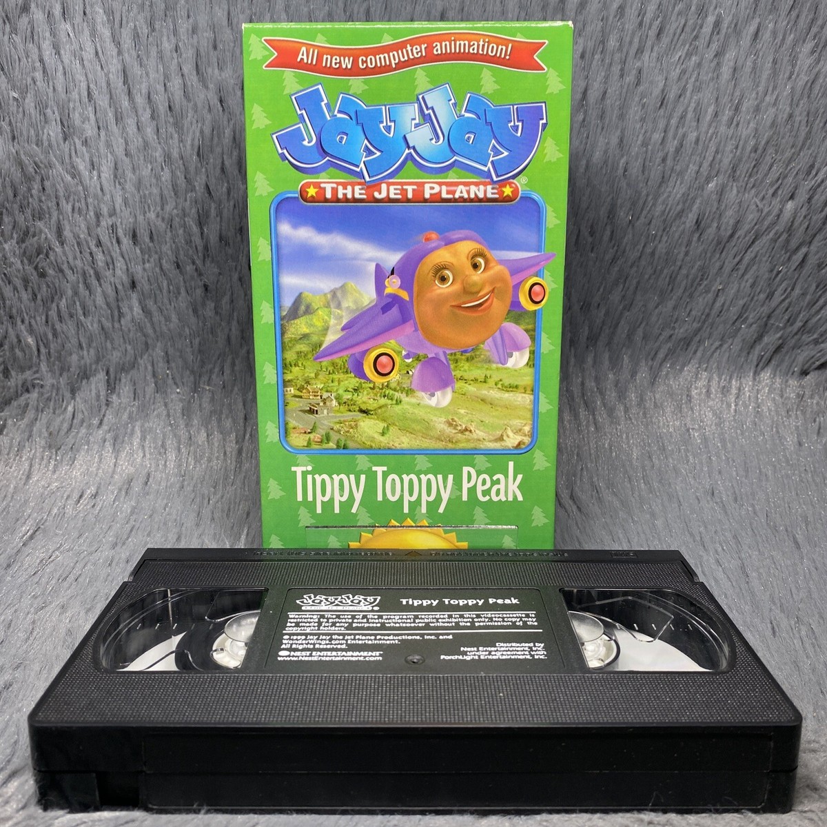Jay Jay The Jet Plane Tippy Toppy Peak VHS Tape 1999 Kids Cartoon