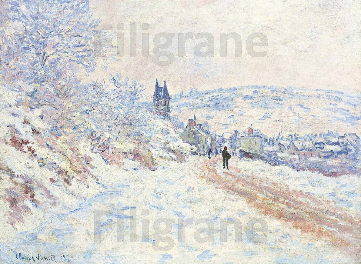 Reproduction Monet Vétheuil 40x60cm pour décoration murale