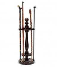 Entry Way Home Decor Wooden Display Storage Rack for Walking Canes Sticks Golf