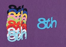 "8TH" die cuts scrapbook cards