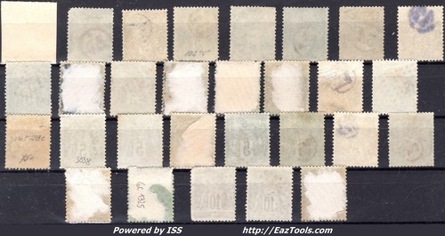 FRANCE LOT DE 29 TIMBRES AVEC CACHET JOUR DE L'AN GC, ANCRE, CHIFFRE ENCERCLÉ - Imagen 2 de 2