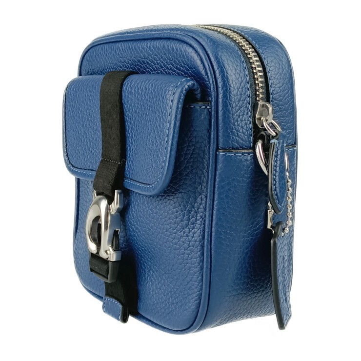 COACH Shoulder bag BECK CROSSBODY CJ736 Blue Black Leather Men's