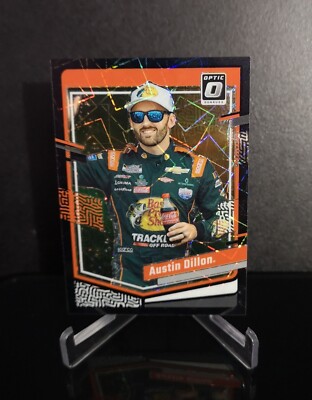 #'d/39   AUSTIN DILLON SSP 2024 Panini Donruss Racing Black Velocity Prizm #27