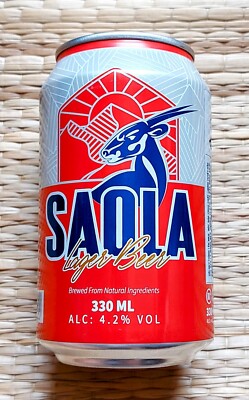 2023 Sao La red Vietnam beer empty cans 330ml opened small bottom