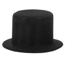1Pc Mini Black Top Hat Hats for Men Doll Tiniest Hand-made Accessory UK