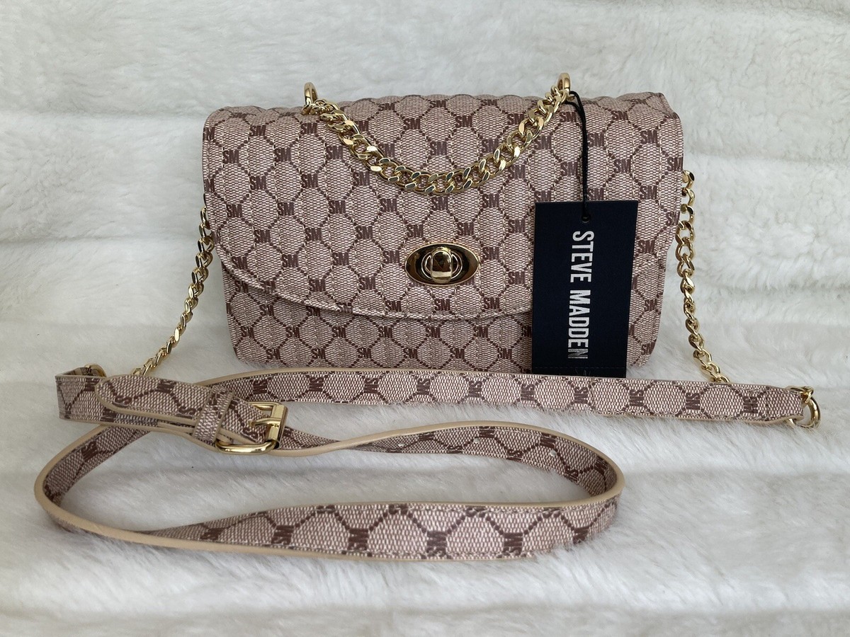 Brand New Super Cute Steve Madden cognac bhanwell logo