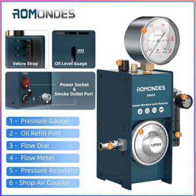 Romondes SM603 Rauch Leck Tester EVAP Rauch Maschine Automotive Leck Detektor