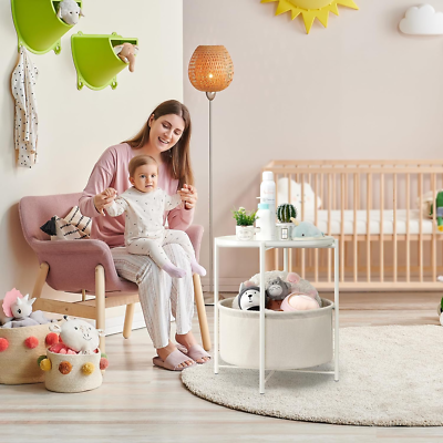 Bedside Table Small End Table For Nursery White End Table Night