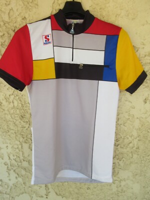 Maillot Cycliste Vintage SIBILLE Années 80 – Taille L – Collection Cyclisme