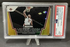 2021 Prizm Draft Picks Kawhi Leonard #18 Widescreen Gold Prizm 04/10 PSA 9 Mint