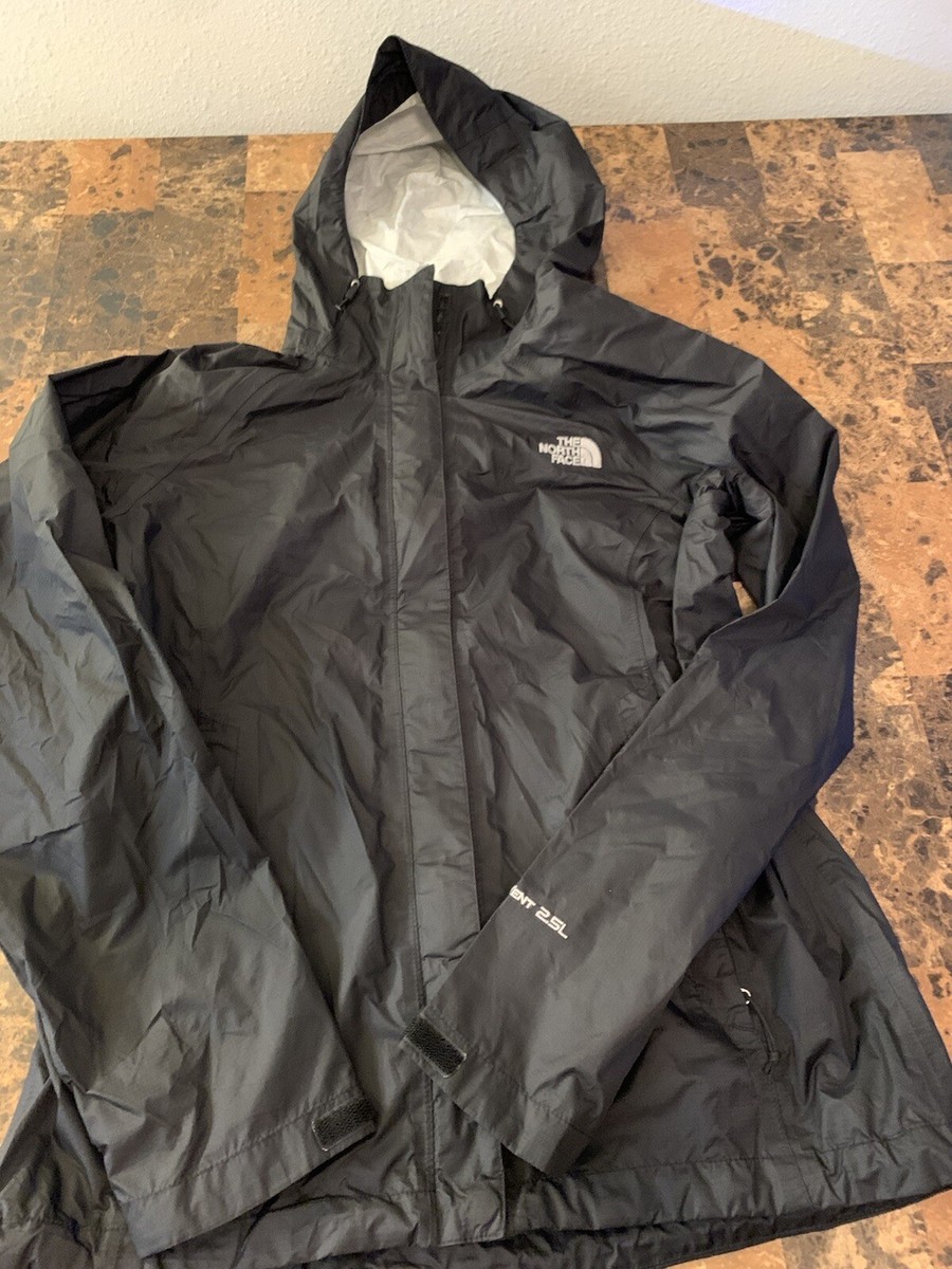 The North Face Womens Hyvent 2.5L Windbreaker Black Size M The North Face Womens Hyvent 2.5L Windbreaker Black Size M