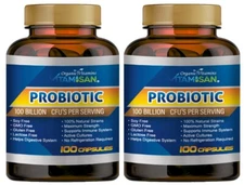 Probiotics 100 Billion CFU Potency Digestive Immune Health 200 Caps NEW      