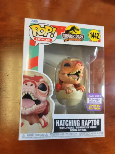 Funko SDCC 2023 Shared Sticker Hatching Raptor #1442 Jurassic Park Summer Con