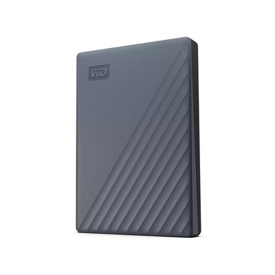 WD My Passport USB 3.2 Gen 1 Portable Hard Drive, Silicon Gray