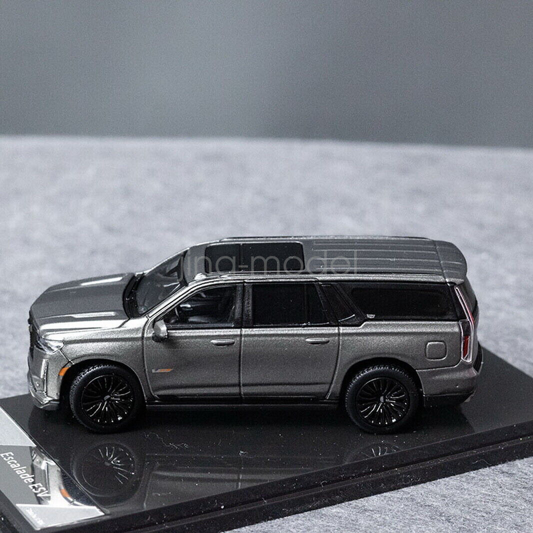 SHADOW PRO 1/64 Cadillac Escalade ESV Grey Diecast Model Car