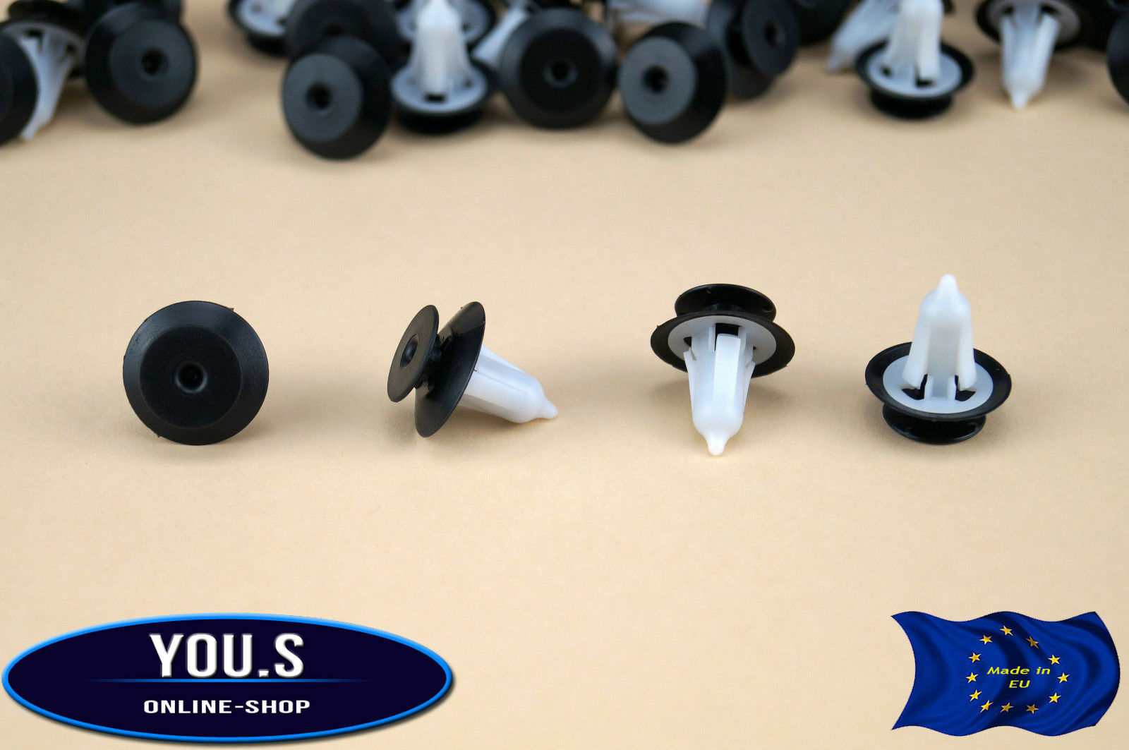 10 X Door Panel Mounting Clips for Ford Fiesta IV Ka Puma 1020732