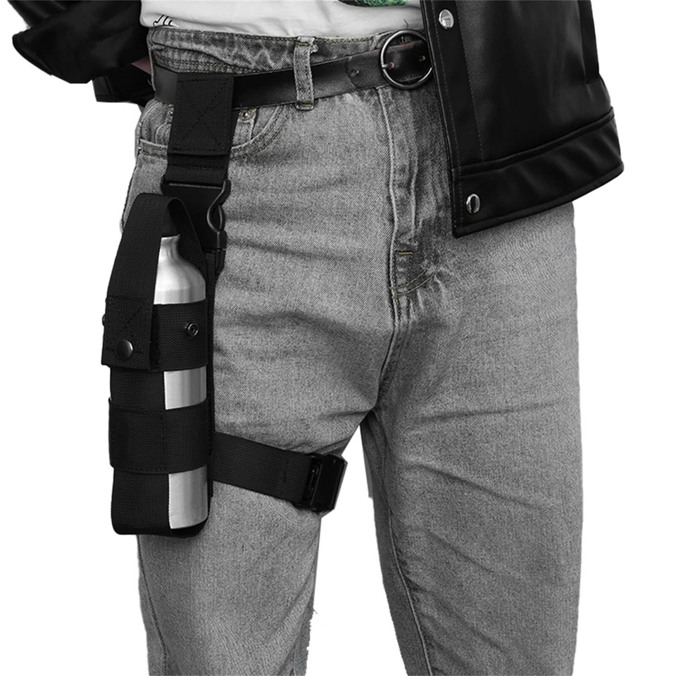 Funda táctica para botella de agua con pierna caída ambidiestra MK9 bolsa para muslos EE. UU. Foto 2 de 4