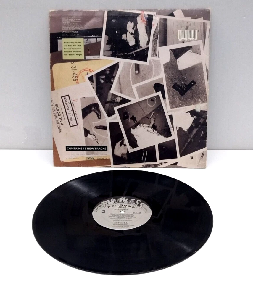 N.W.A. - Efil4zaggin LP 1991 US ORIG Ice Cube EAZE-E Dr. Dre 2 PAC Snoop Dogg - Image 2 of 2