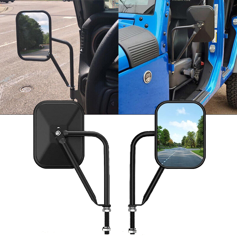 Quick Release Side View Mirrors For Jeep Wrangler TJ & JK (Door-Off Mirrors - Pair)