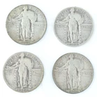 Lot of 4 Standing Liberty Quarters 1926,1928,1929,1930 San Francisco Mint Coins