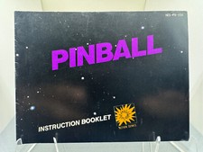 ORIGINAL Nintendo NES PINBALL Instruction Booklet Manual Book only