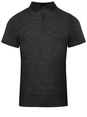 Herren Merino Polo Shirt Kurzarm T mit Kragen Outdoor Polohemd 100% atmungsaktiv