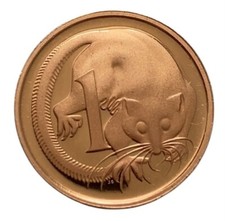 Australia QEII 2006 Feathertail Glider 1c Coin - Proof