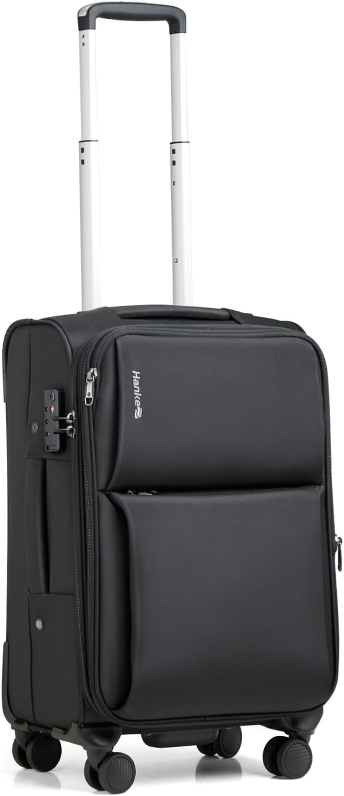 Softside Expandable 20 Inch Carry-On Luggage with Wheels, TSA Approved Airline Compliant