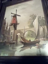 Craft Masters Paint By Number Oil Painting Vintage Complete & Framed 