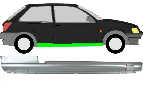 Vollschweller FüR Ford Fiesta1989 - 1997 3 TüRer Rechts-image