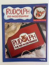 Leisure Arts Counted Cross Stitch Leaflet 3448 RUDOLPH THE RED-NOSED REINDEER