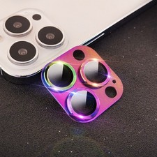 Tempered Glass Metal Camera Lens Protector for Apple iPhone 14 15 16 17 Pro Max