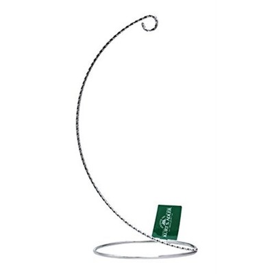 Kurt Adler Twisted Metal Ornament Stand for Ornaments, Silver 8''