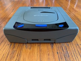 Sega Saturn gray Japanese console system 3 games memory Ascii Fighter Stick X