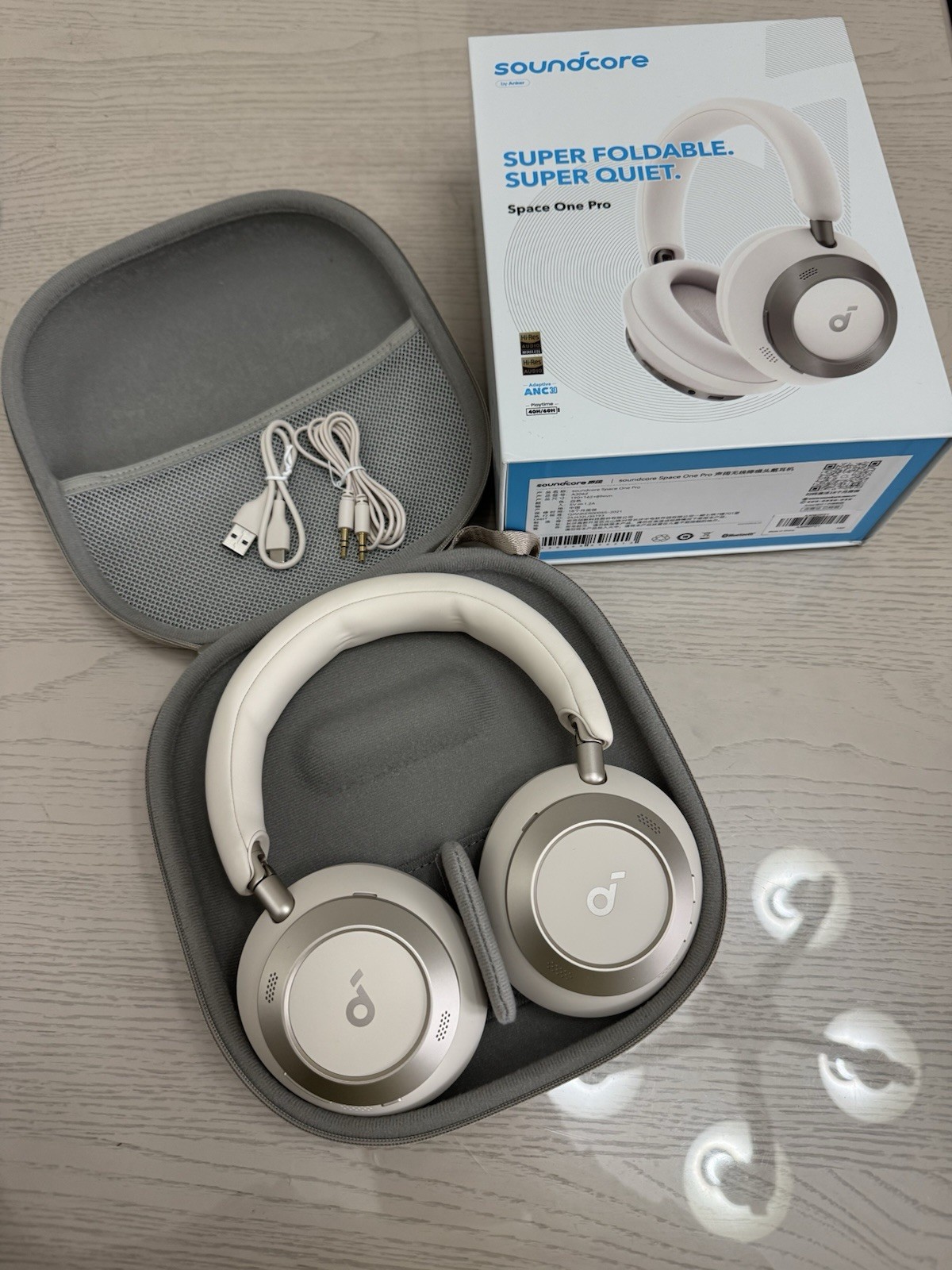 Soundcore Space One Pro: Cuffie ANC Professionali con Batteria 60H