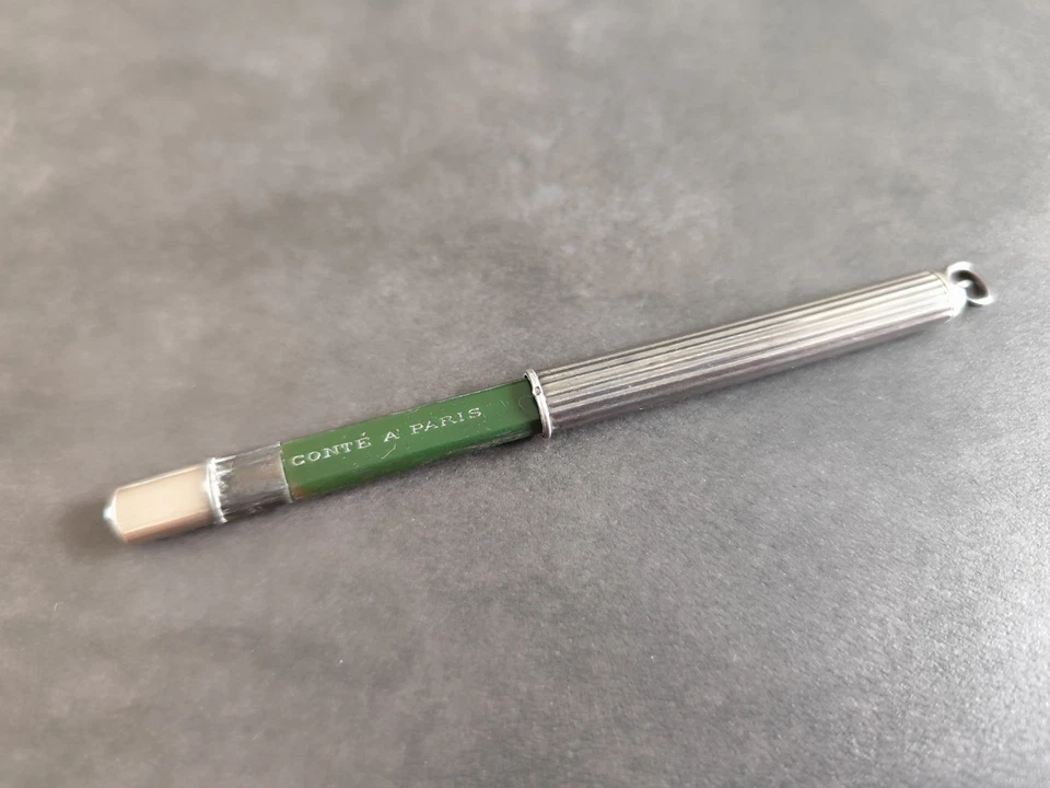 Porte mine -  Ancien - Argent  - Crayon - Photo 3/4