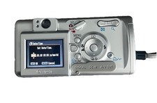 Canon Power Shot A400 Silver Digital Camera 3.2 Megapixels-tested-No Memory Card