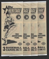 2013 Topps HERITAGE BASEBALL *** AD PANEL BOXLOADER Pack Lot of (4) Unopened