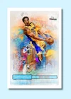 Kobe Bryant #8 Funtropolis 4x6 Sketch Photo Art Print John Rudolph Signed Laker