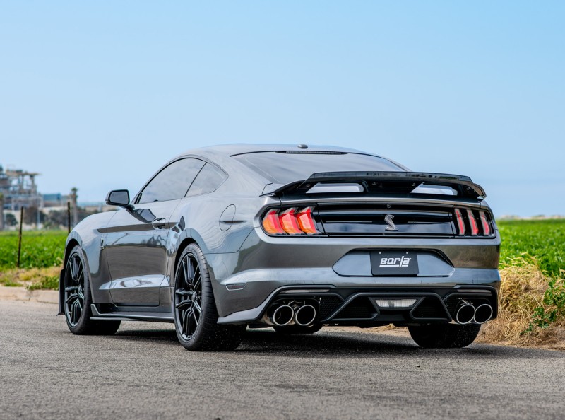 Borla Fits 2020 Ford GT500 5.2L AT 3in ATAK CatBack Exhaust W/ Chrome Tips