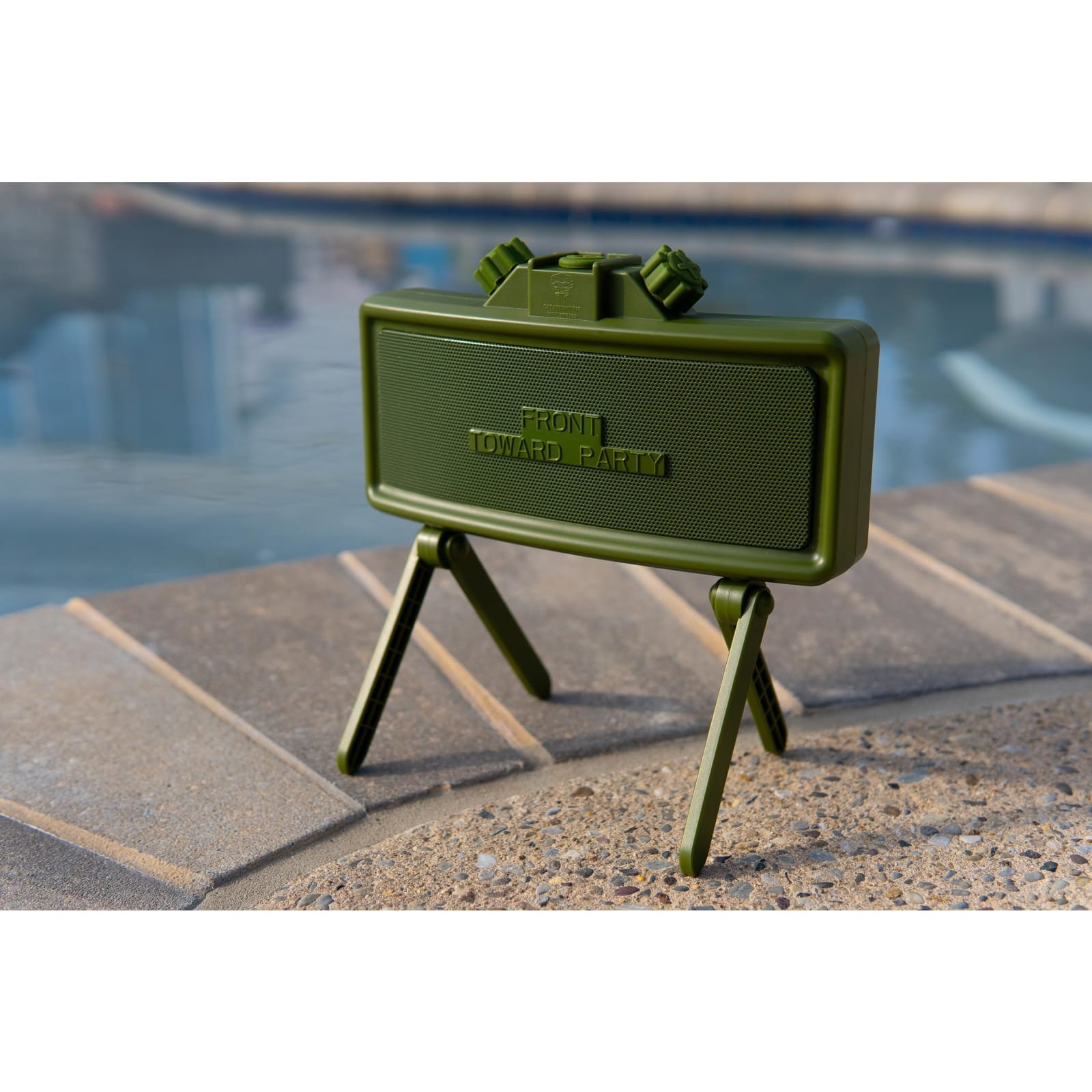 Parlante Bluetooth Claymore Catastrophic verde oliva, resistente al agua y al polvo, imagen 7